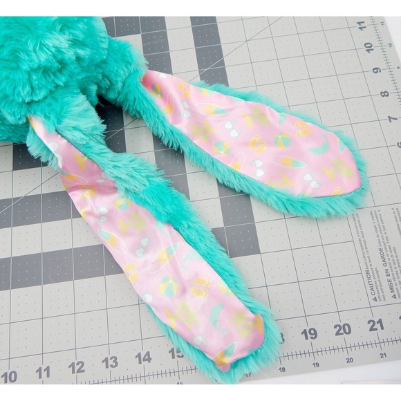 Build A Bear Beach Bunny Summer Ocean Vibes Green Plush Stuffed Animal Pink Ears - Picture 9 of 11